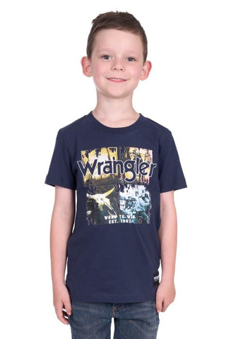Wrangler Boys Luis Short Sleeve Tee [sz:4]