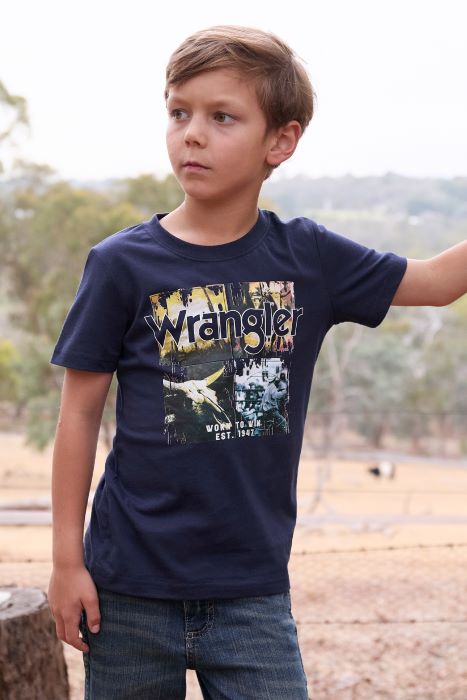 Wrangler Boys Luis Short Sleeve Tee [sz:4]