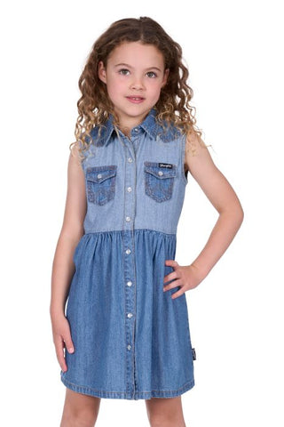 Wrangler Girls Joanna Sleeveless Dress [sz:4]