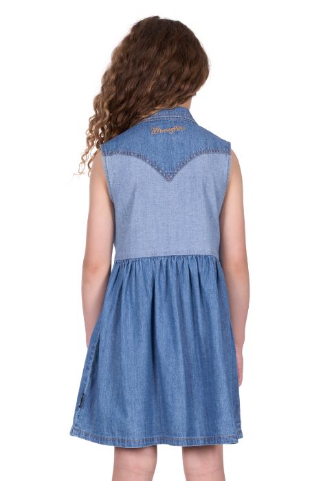 Wrangler Girls Joanna Sleeveless Dress [sz:4]