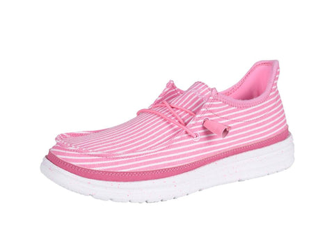 Thomas Cook Womens Sandy Comfort Shoe - Pink Stripe [sz:6]