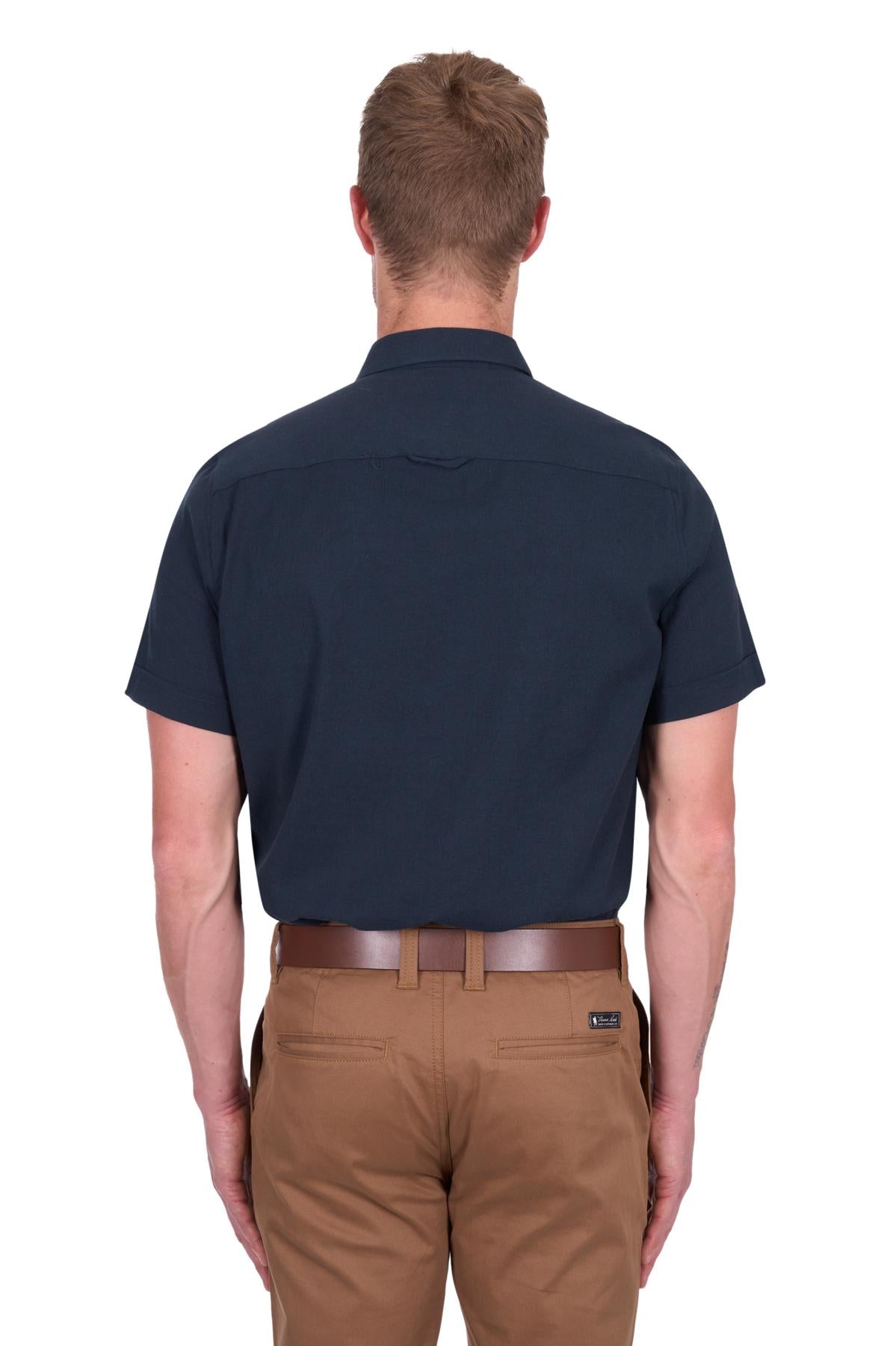 Thomas Cook Mens Roger Linen Short Sleeve Shirt [sz:xs]