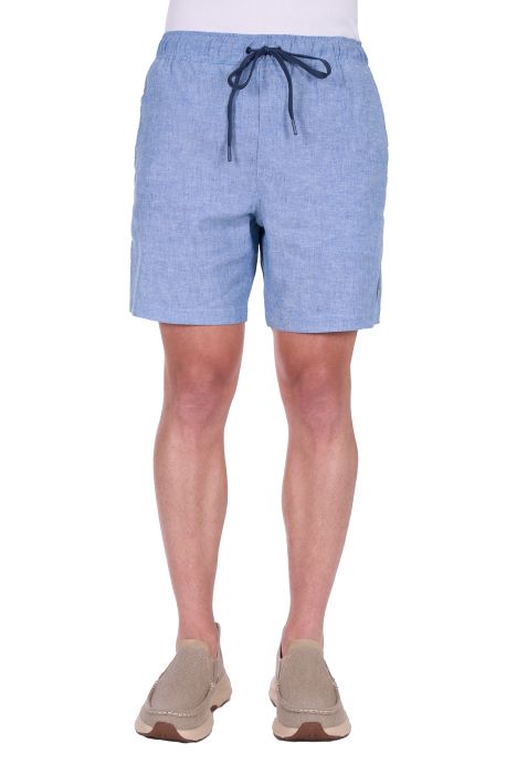 Thomas Cook Mens Felix Linen Short - Chambray [sz:s]