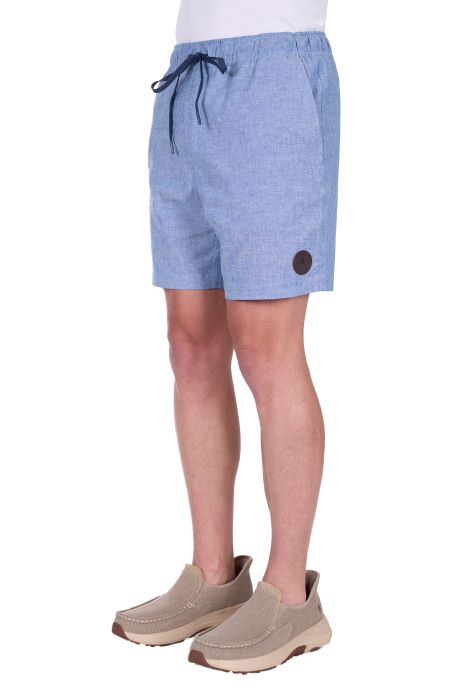 Thomas Cook Mens Felix Linen Short - Chambray [sz:s]