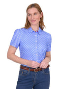 Thomas Cook Womens Luna Short Sleeve Shirt - Blue [sz:8]