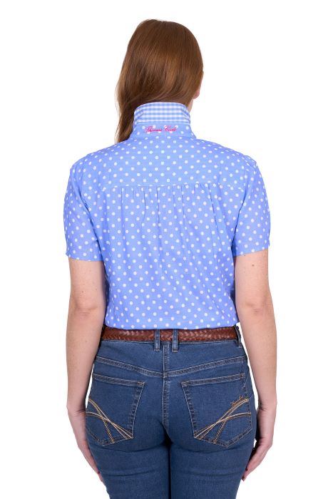 Thomas Cook Womens Luna Short Sleeve Shirt - Blue [sz:8]