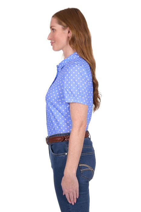 Thomas Cook Womens Luna Short Sleeve Shirt - Blue [sz:8]