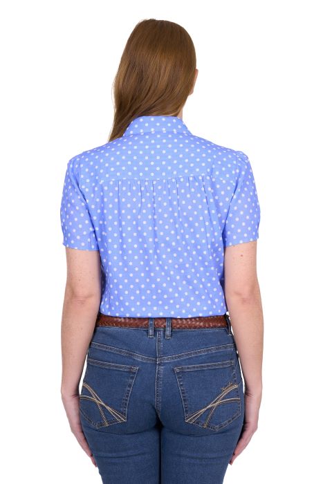 Thomas Cook Womens Luna Short Sleeve Shirt - Blue [sz:8]