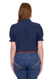 Thomas Cook Womens Imogen Short Sleeve Shirt - Navy [sz:8]