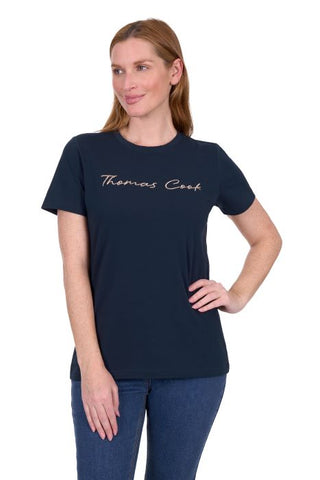 Thomas Cook Womens Kerri Short Sleeve Tee - Navy [sz:8]