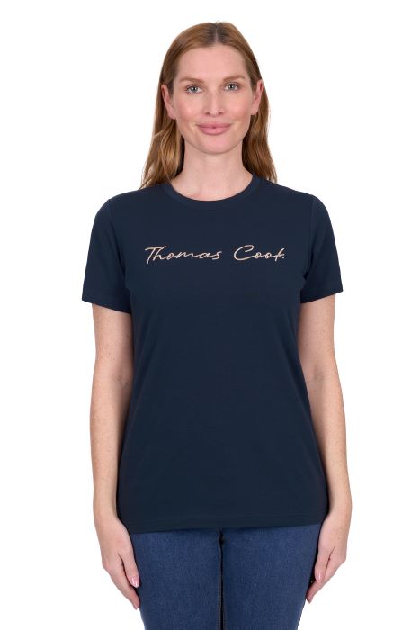 Thomas Cook Womens Kerri Short Sleeve Tee - Navy [sz:8]