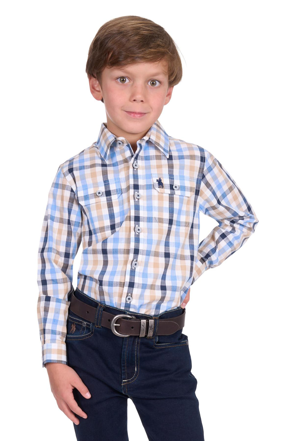 Thomas Cook Boys Jesse 2 Pocket Long Sleeve Shirt [sz:4]