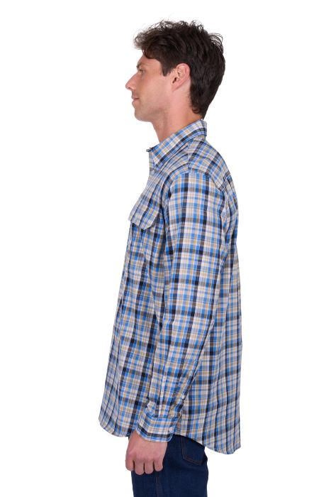 Hardslog Mens Gibson 1/2 Plkt Long Sleeve Shirt [sz:xs]
