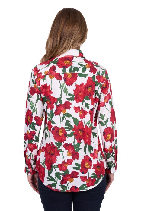 Hardslog Womens Zoe 1/2 Plkt Long Sleeve Shirt [sz:8]
