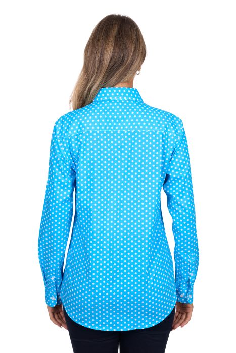 Hardslog Womens Sia 1/2 Plkt Long Sleeve Shirt [sz:8]