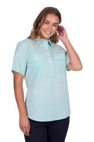 Hardslog Womens Grace 1/2 Plkt Short Sleeve Shirt [sz:8]
