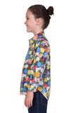 Hardslog Kids Delia 1/2 Plkt Long Sleeve Shirt [sz:4]