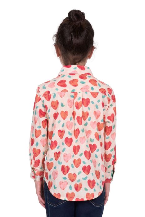 Hardslog Kids Mira 1/2 Plkt Long Sleeve Shirt [sz:4]