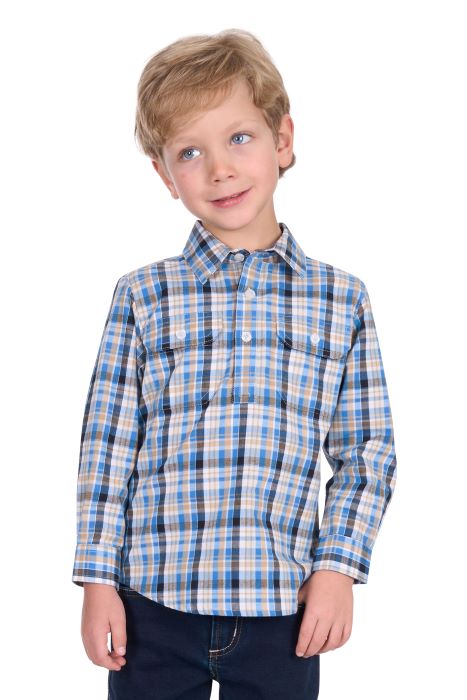 Hardslog Kids Gibson 1/2 Plkt Long Sleeve Shirt [sz:4]