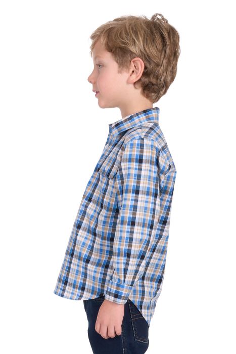Hardslog Kids Gibson 1/2 Plkt Long Sleeve Shirt [sz:4]