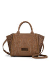WRANGLER EMBROIDERED TOTE BAG - CAMEL 