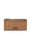 WRANGLER EMBROIDERED WALLET - CAMEL 