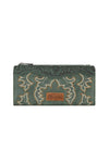 WRANGLER EMBROIDERED WALLET - SAGE 