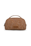 WRANGLER EMBROIDERED COSMETIC BAG - CAMEL