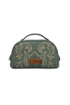 WRANGLER EMBROIDERED COSMETIC BAG - SAGE 