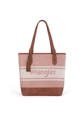 WRANGLER SIERRA LOGO TOTE BAG - PINK 