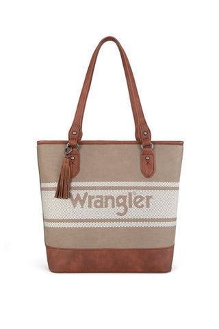 WRANGLER SIERRA LOGO TOTE BAG - CAMEL