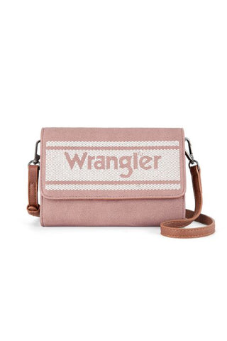 WRANGLER SIERRA LOGO CROSSBODY BAG - PINK [SZ:2]