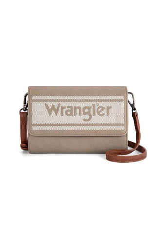 WRANGLER SIERRA LOGO CROSSBODY BAG - CAMEL