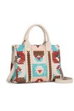 WRANGLER ZENA AZTEC CROSSBODY BAG - NATURAL 