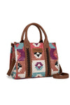 WRANGLER ZENA AZTEC CROSSBODY BAG - COFFEE 