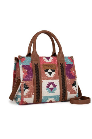 WRANGLER ZENA AZTEC CROSSBODY BAG - COFFEE 