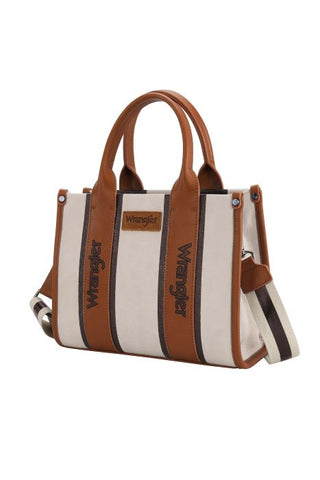 WRANGLER CONTRAST LOGO CROSSBODY BAG - TAN/NATURAL [SZ:2]