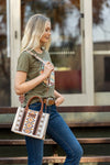 WRANGLER SOUTHWESTERN CROSSBODY BAG - NATURAL / TAN 