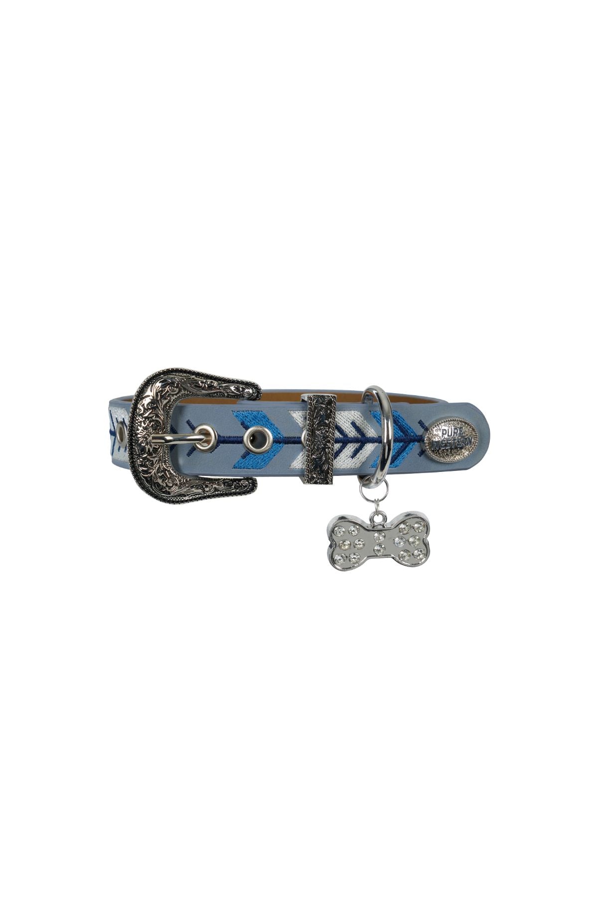 Pure Western Kaira Dog Collar - Blue [sz:xs]