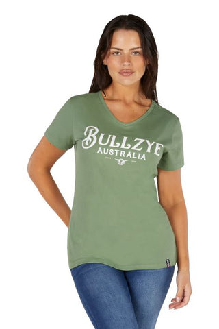 Bullzye Eleanor Womens Short Sleeve Tee - Moss [sz:10]