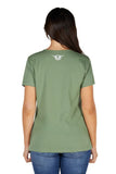 Bullzye Eleanor Womens Short Sleeve Tee - Moss [sz:10]