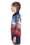 Bullzye Boys Road Train Long Sleeve Tee [sz:4]