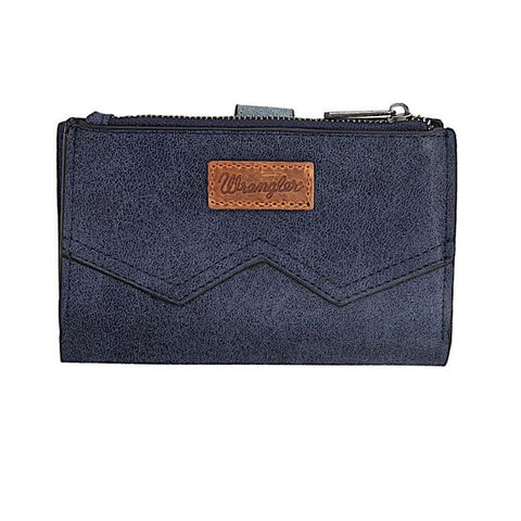 Wrangler W Stitch Wallet - Navy