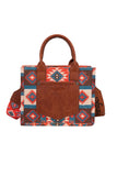 Wrangler Macy Aztec Crossbody Bag - Coral 