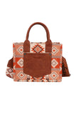 Wrangler Macy Aztec Crossbody Bag - Tan