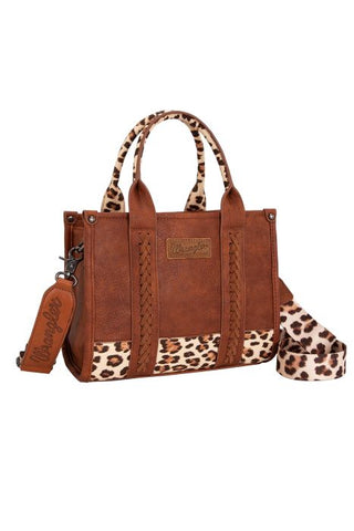 Wrangler Leopard Print Crossbody Bag - Tan [sz:2]