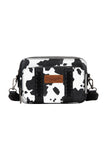 Wrangler Cow Print Small Crossbody Bag - Black