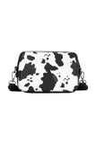 Wrangler Cow Print Small Crossbody Bag - Black
