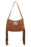 Feature Buckle Shoulder Bag - Tan