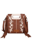 Wrangler Dallas Fringe Bag - Coffee